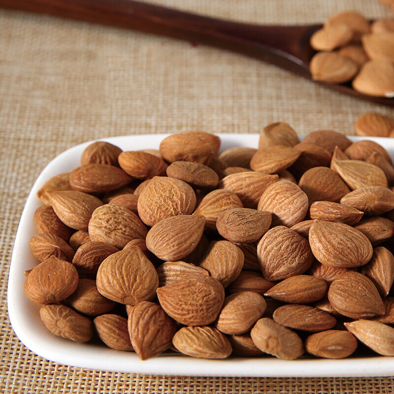 山杏仁生苦杏仁承德特产野生的杏仁500g有皮苦杏仁500克