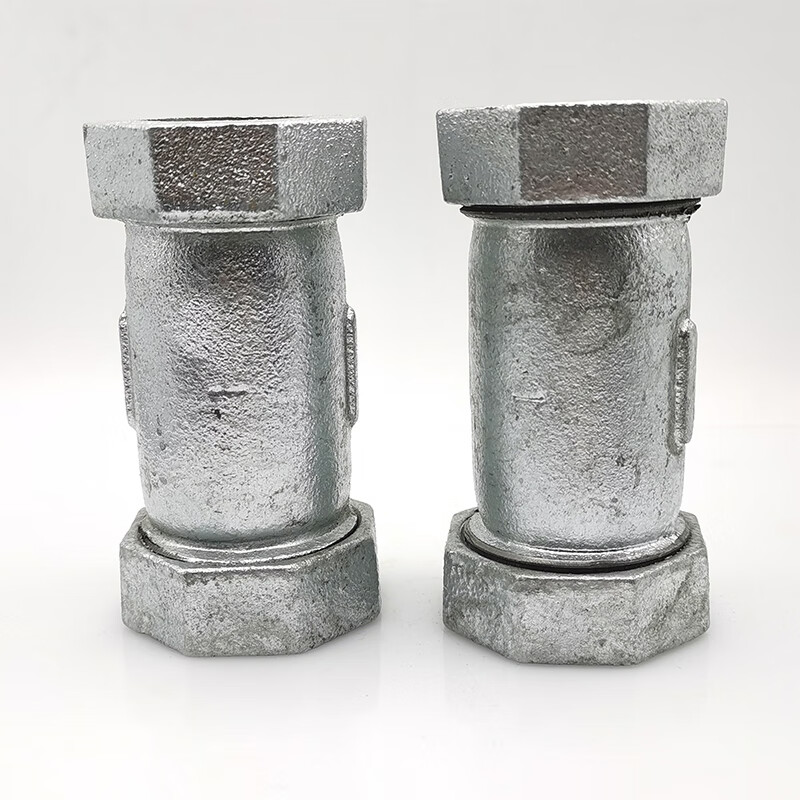 镀锌玛钢快速接头加厚快接水管铁管活接快速抢修器dn15 20 25 量大