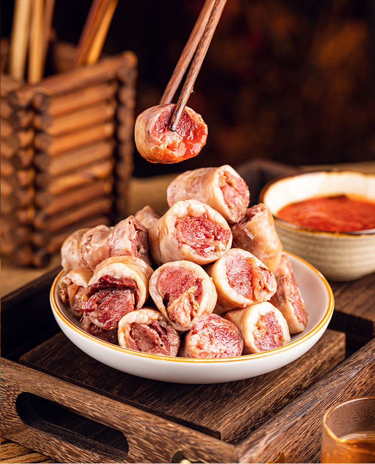 内蒙古草原羊肉肠 肉肠 羊血肠 羊肉灌肠 羊肥肠 新鲜冷冻 【熟】羊