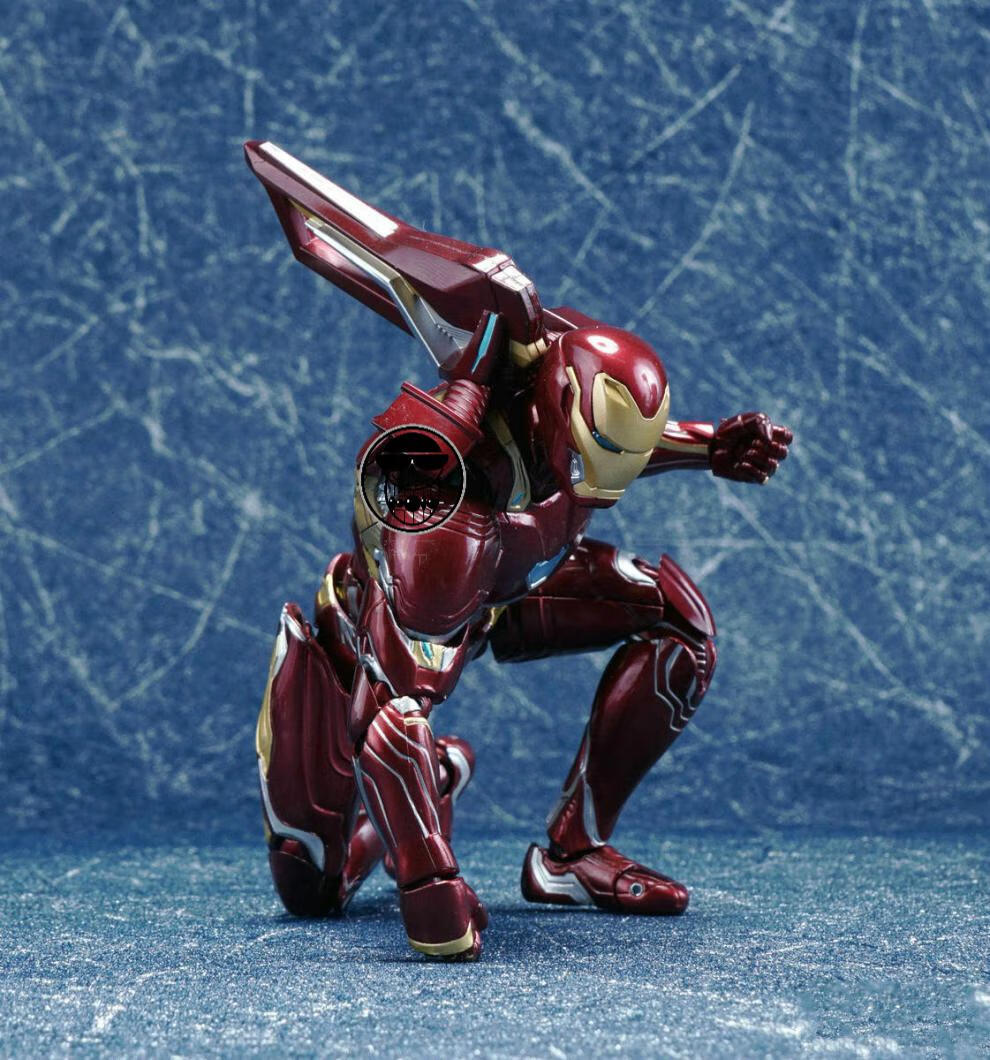 钢铁侠马克纳米战甲机甲人仔玩具合金模型男孩mk85支架更多实拍可以看