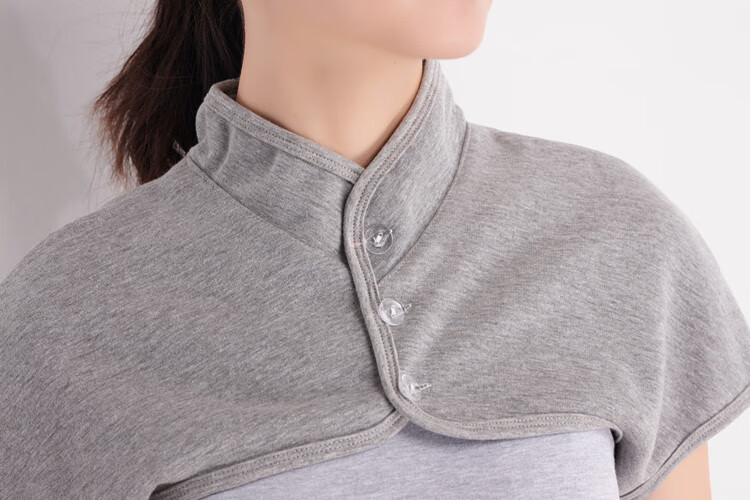 春夏季薄款护肩保暖睡觉肩部坐月子护肩膀套棉透气脖套男女士通用紫色