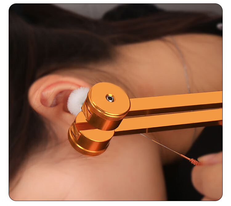 音叉采耳工具套装耳震技师采耳店振铃响铗震佛金掏耳专用音锤 【金色