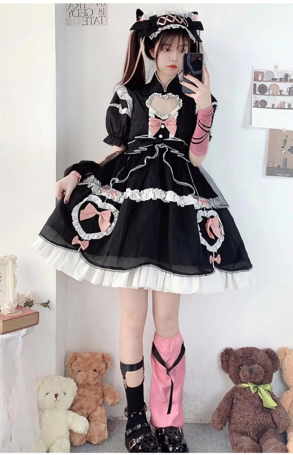 双子lolita裙op闺蜜双子lolita洋装日常洛丽塔女仆装软妹连衣裙女现货