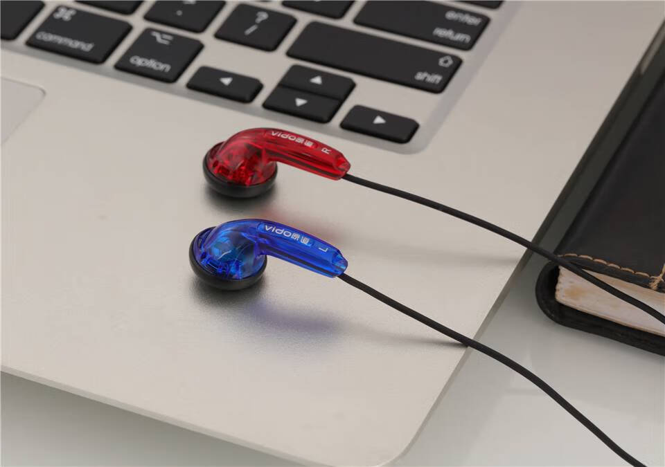 vido原道耳机平头塞hifi网红耳塞重低音流行人声mx500入耳式带麦皮谱3