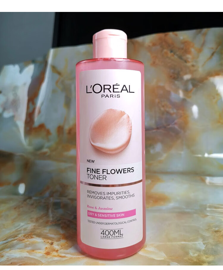 欧莱雅 (LOREAL) L'Oreal 玫瑰茉莉大粉水柔肤水爽肤舒缓补水保湿400ml滋润