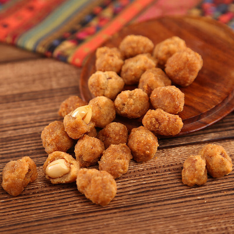 语多味花生米210gx6袋食炒货咸味香酥花生豆麻辣坚果仁蟹黄瓜子仁210g