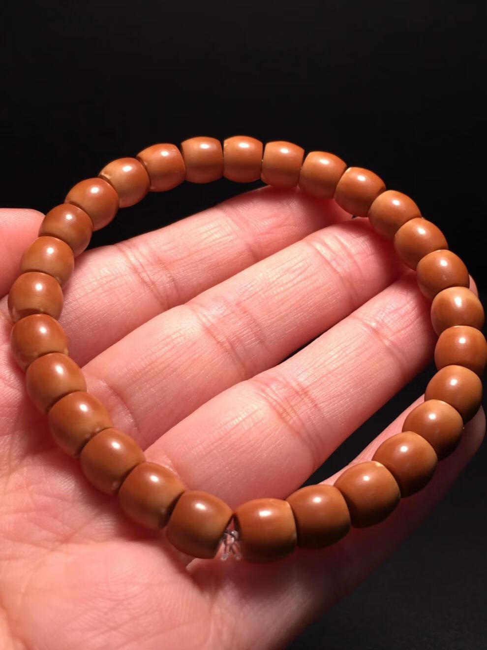 一北08单圈橄榄核手工核尖直切单圈085核尖单圈手串07橄榄核尖单圈085