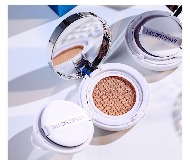 米蓓尔光感轻透气垫粉底液养肤遮瑕轻薄裸妆自然色