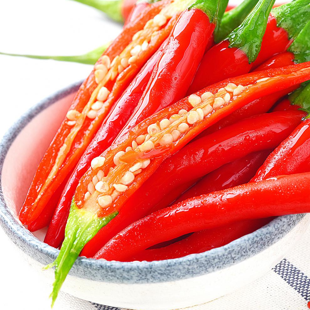 味蕾乐 农家自种红辣椒5斤新鲜现摘州本地红线椒薄皮特辣二荆条鲜辣椒