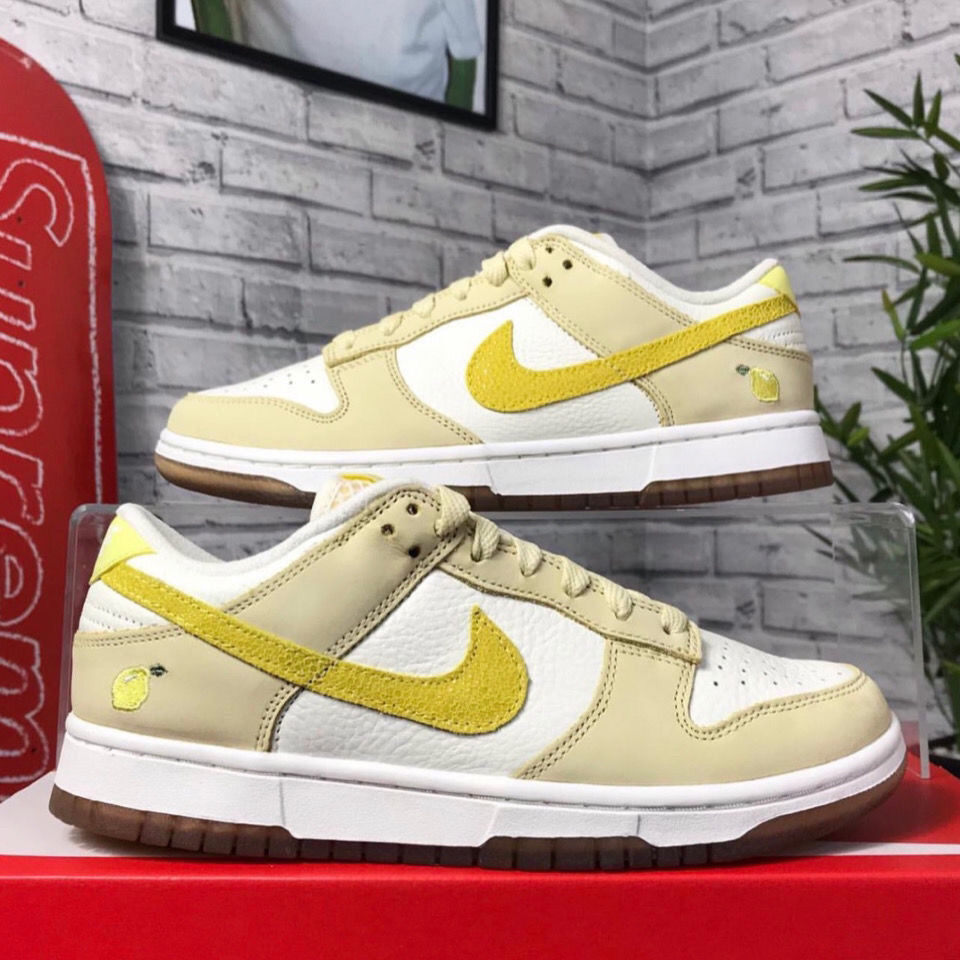 支持国货鸿星尔克板鞋莆田sb dunk柠檬黄新配色可爱清新男女低帮系