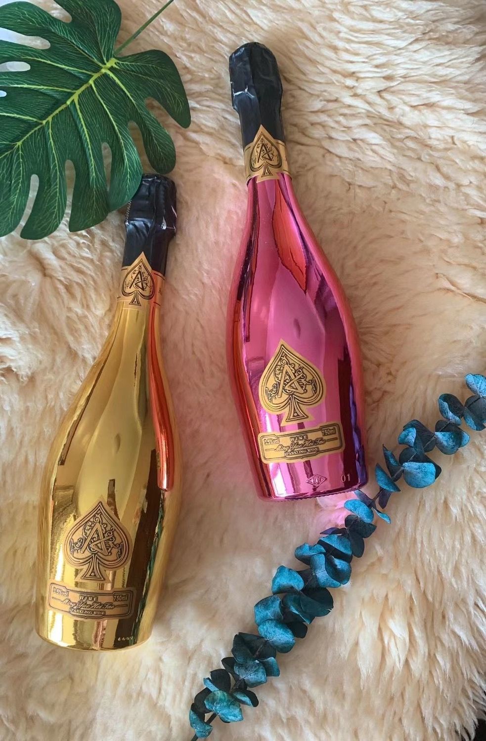 香槟 国产起泡酒a香槟黄金版神龙套ktv夜店酒吧 黑桃a神龙套蓝【图片