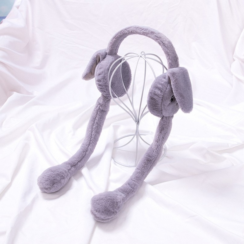 护耳朵女生神器冬天兔子耳朵会动耳罩保暖耳包2020年冬季护耳朵神器