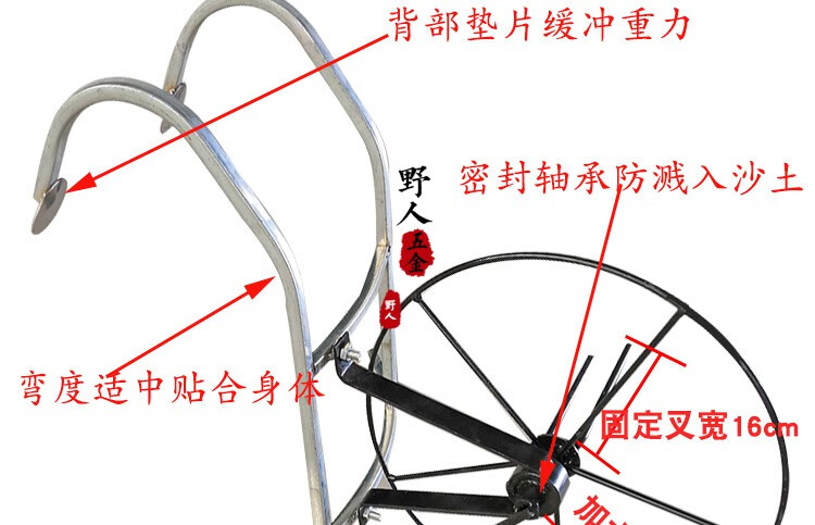 农用水带收卷器收管器卷管器浇地水带收卷机手摇手动水管收卷架子