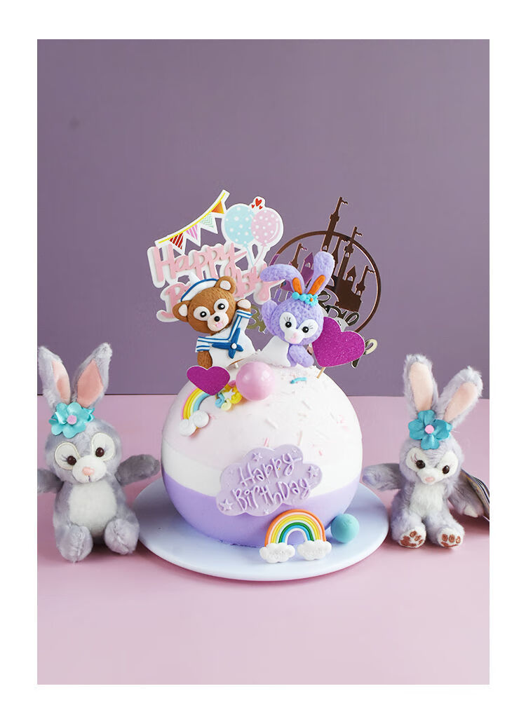 包包挂件网红史黛拉兔子女生生日礼物毛绒公仔5个装滴胶星黛露挂件