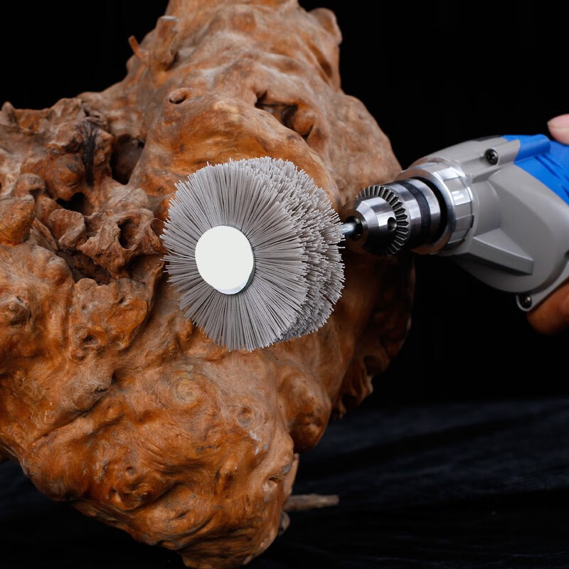 手电钻用木工抛光轮 打磨花头磨料丝木雕根雕浮雕耐磨工具抛光刷z05