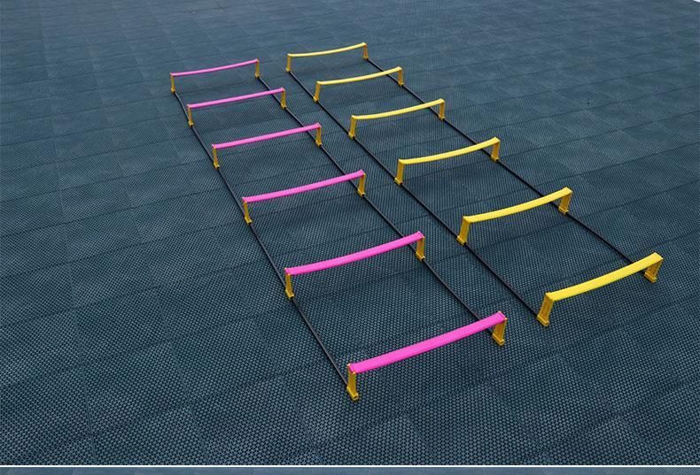 足球训练器材可调两用款敏捷梯固定跳格梯绳梯速度梯步伐训练梯 两用