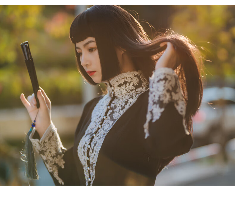 假发马尾cos 日系姬发式假发女长直发cos 公主切假发长发全头套软妹