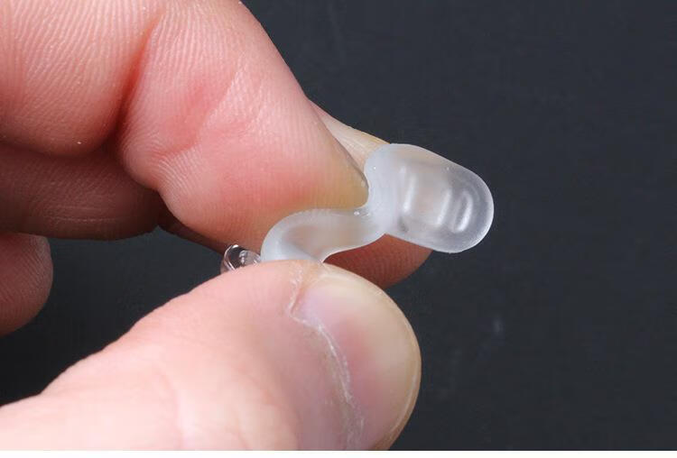 硅胶鼻梁马鞍螺丝式双孔连体鼻垫支架一体式托配件透明连体鼻托1个装