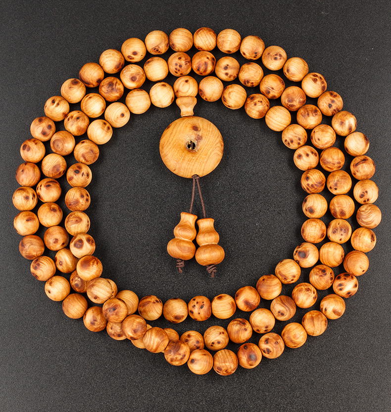 京选臻品正宗太行崖柏手串108颗佛珠项链男雀眼满瘤疤念珠多圈手链