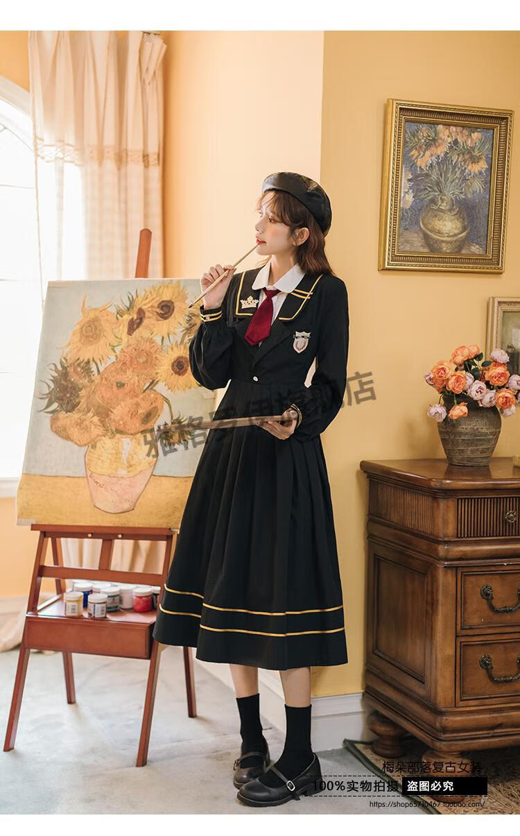 jk制服套装冬季学院风加绒款水手服秋贵族高校盐系甜酷英伦海领连衣裙