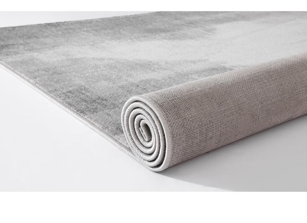 荣石地毯土耳其客厅渐变灰色极简地毯北欧现代简约侘寂轻奢风fl201600