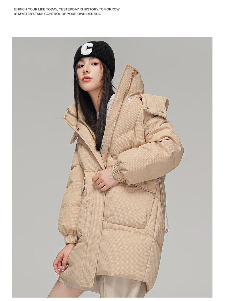 素订面料故事罗芬女装法式轻奢品牌新款服女中长款加厚过膝品牌冬装