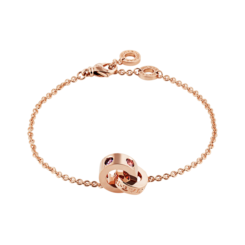 bvlgari宝格丽女士手链18k玫瑰金bvlgari系列手链 如图 均码