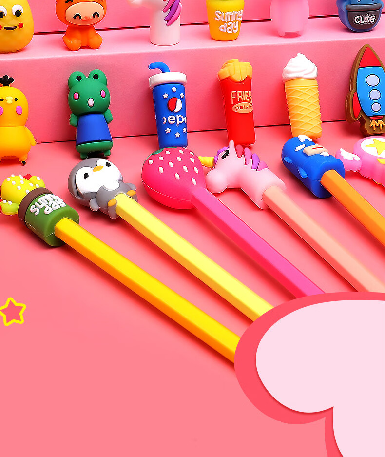 铅笔帽笔套儿童铅笔头铅笔盖文具保护套盖子笔盖笔冒硅胶软胶创意握笔