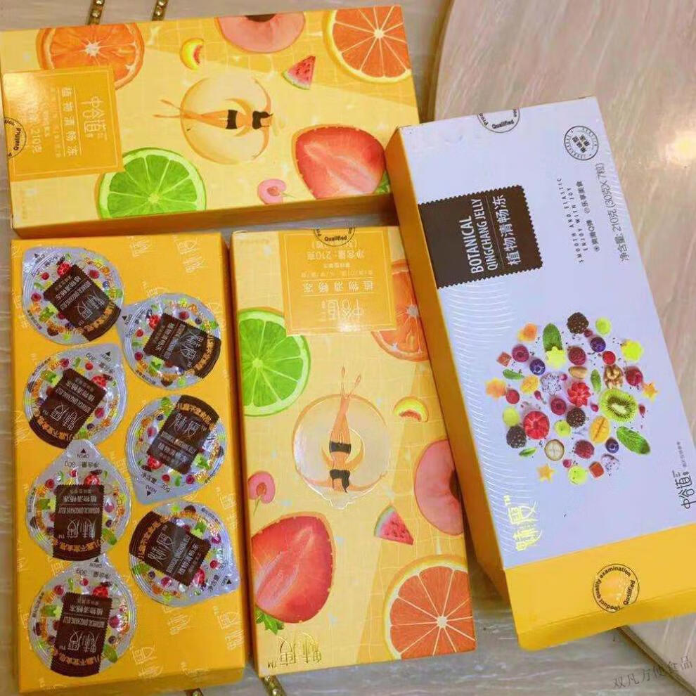 中谷道 魅瘦植物清畅冻果味型果冻黑糖味芒果味30g*7颗 1盒30g*7颗