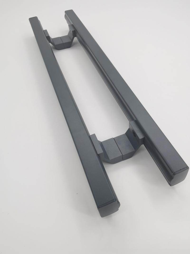 玻璃门拉手 肯德基门大门把手 木门包厢门拉手加厚无指纹方管把手