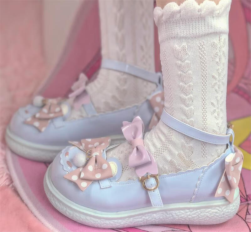 lo鞋【现货】波点少女 甜星少女lolita原创lo鞋 棕色 39【图片 价格