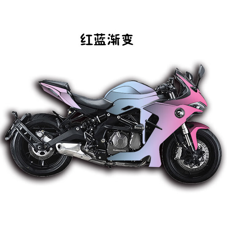 钱江赛600贴花适用摩托车贴纸改色膜贴画防水黑白身贴版画个性定制图1
