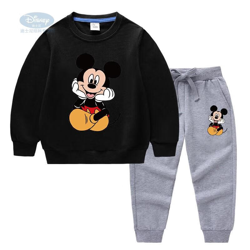 喜欢的米老鼠衣服儿童套装春秋男童女童纯棉卫衣米奇衣服2022薄款上衣