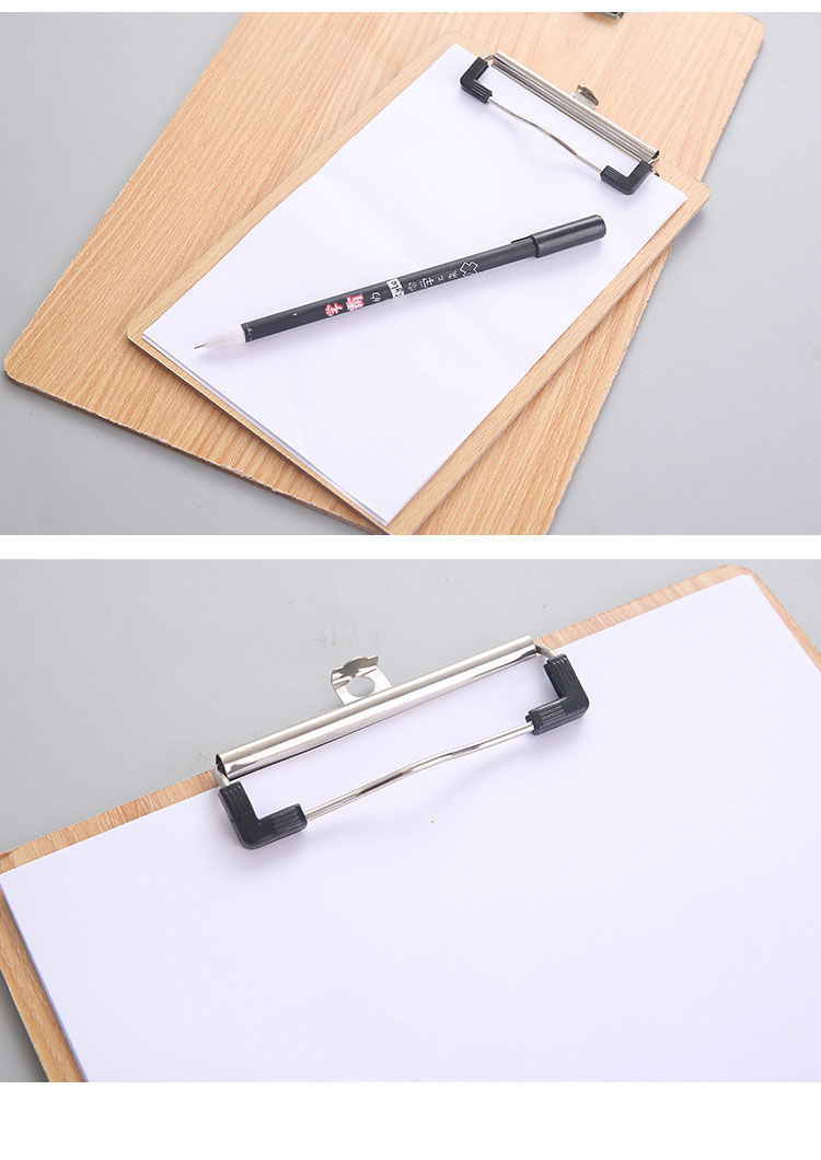 a4板夹木质平夹文件夹商务办公用文件夹板16k32k带挂钩写字板垫 32k