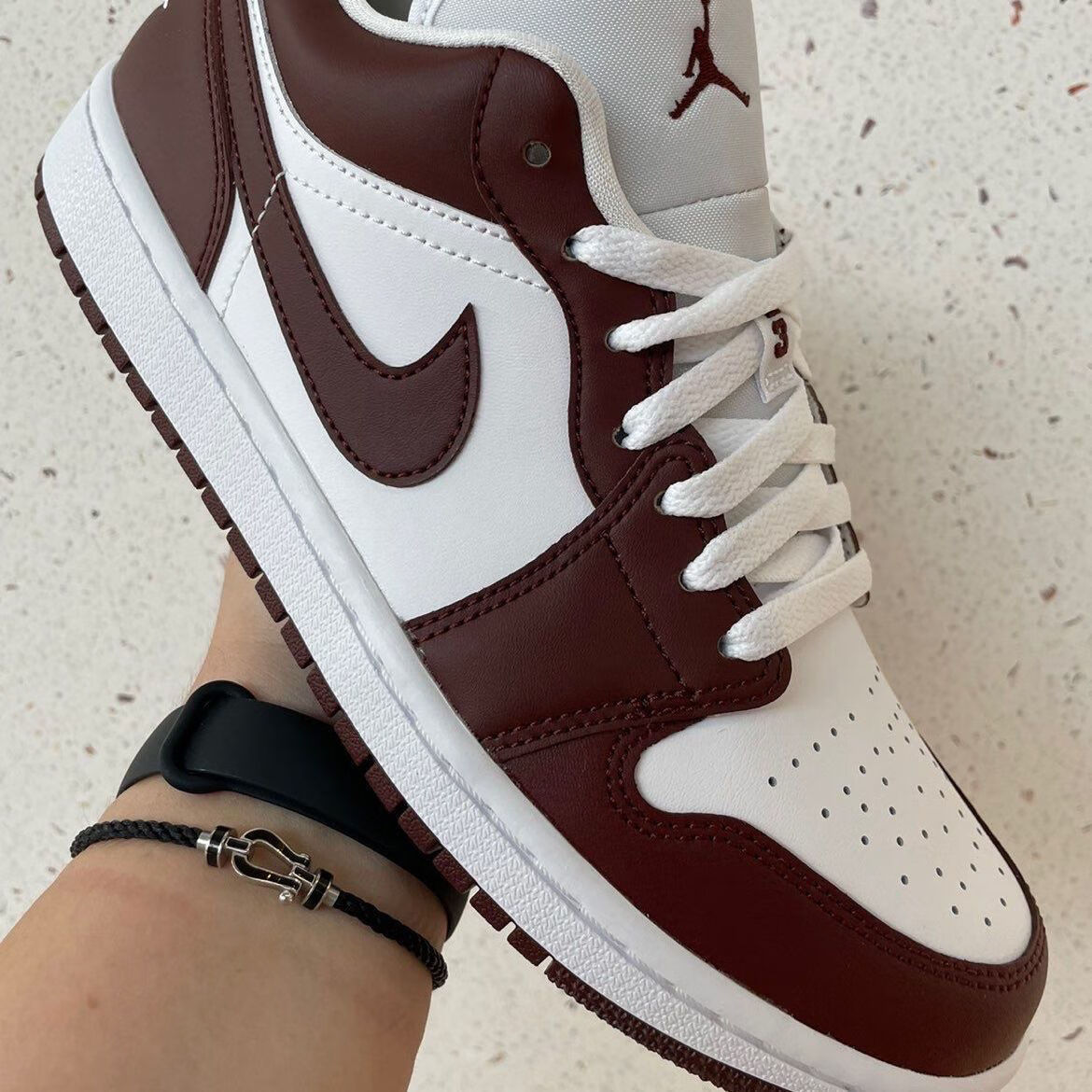 【旗舰官方店】aj男女款airlowteamred酒红色同款休闲篮球鞋 主图色