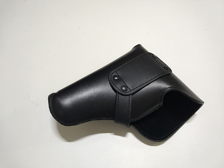 装弹器双排牛皮圆型弹夹套快拔套10mm左轮腰部皮套10mm枪套官方标配