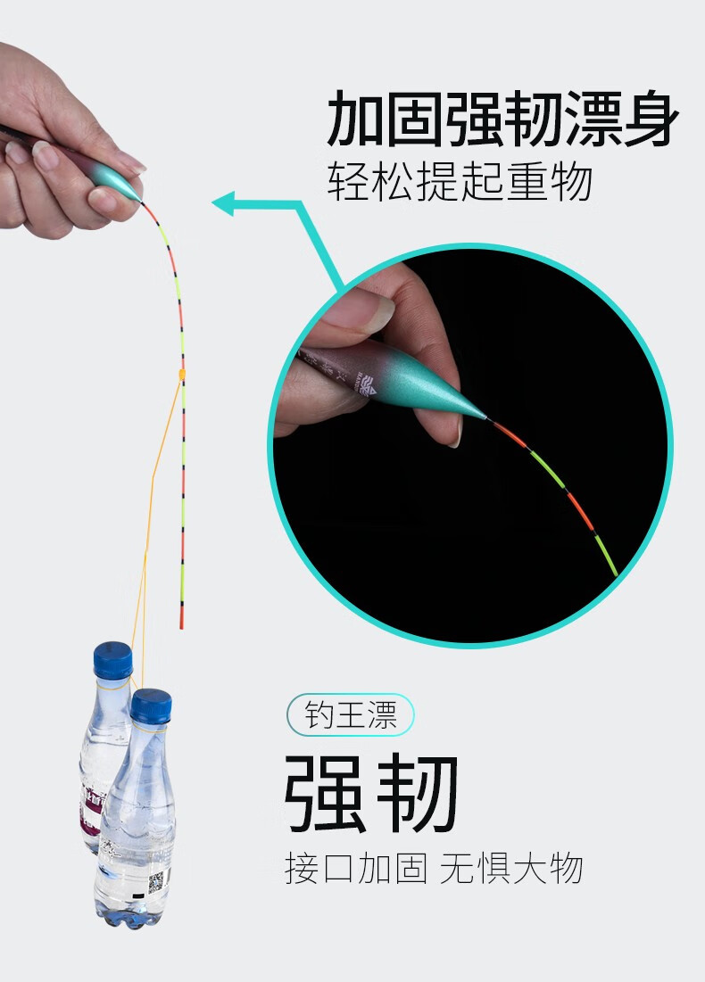 汉鼎鱼竿官方旗舰钓王浮漂鲫渔漂综合混养鲤鱼漂醒目加粗漂尾浮标黑坑