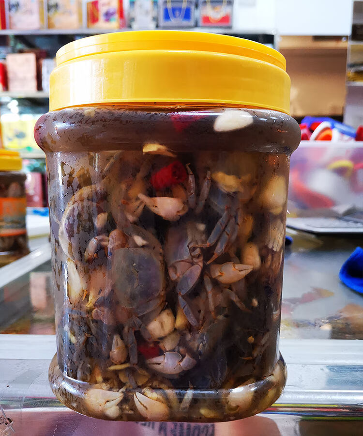 5折 盐城醉蟹 醉蟹醉螃蜞 即食大罐装 1800克*罐 呛小蟹腌制白玉蟹