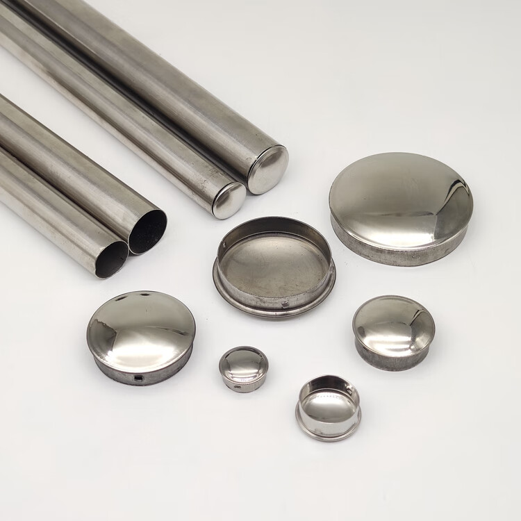 304不锈钢圆管堵头快速封口盖管孔盖内塞堵帽装饰盖封头钻孔塞盖外径