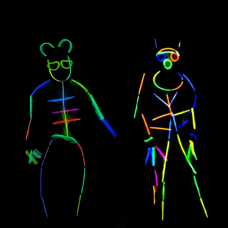 荧光棒闪光跳舞夜光蹦迪防水玩具亲子闺蜜抖音互动游戏地摊货源 荧光