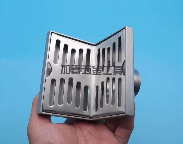 304不锈钢侧排地漏pvc50管阳台墙角侧面排水地漏两用侧排水地漏 b款