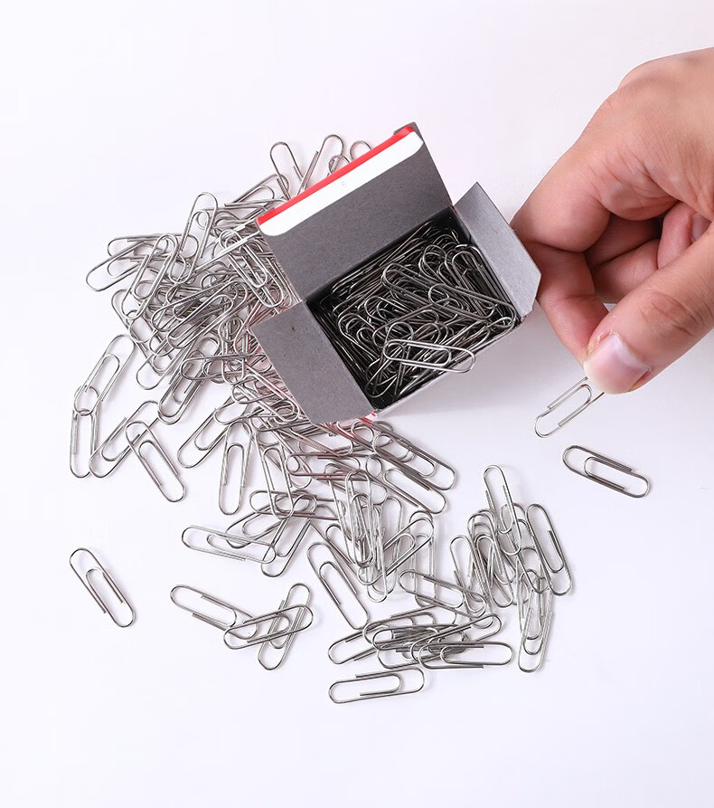 晨光(m&g)文具回形针纸盒装回形针商务办公桌面用品3号28mm标准曲别针