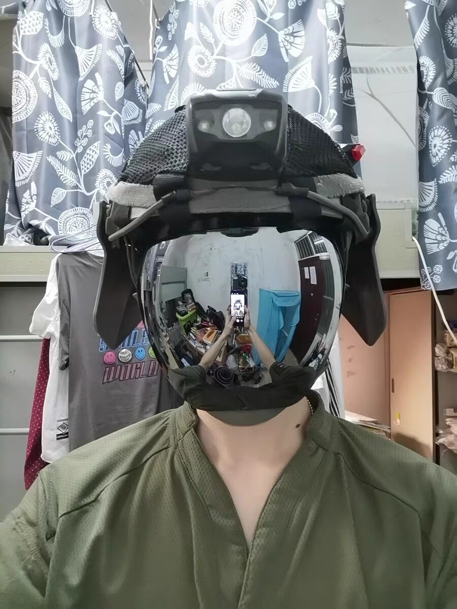 社恐面具全脸帅气机能风面罩游戏挡脸潮流镜面子男女时尚神秘镀膜面罩