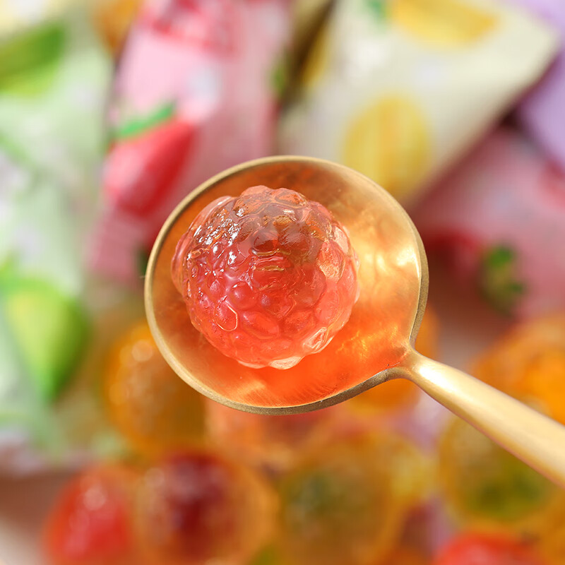 爆浆果汁软糖橡皮糖qq糖结婚喜糖网红童年怀旧小零食糖果散装发批