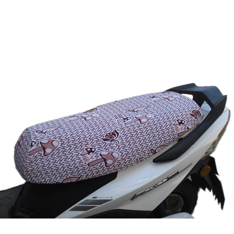 电摩座套 雅迪电动车坐垫套踏板电动车座套防晒四季通用亚麻布电车