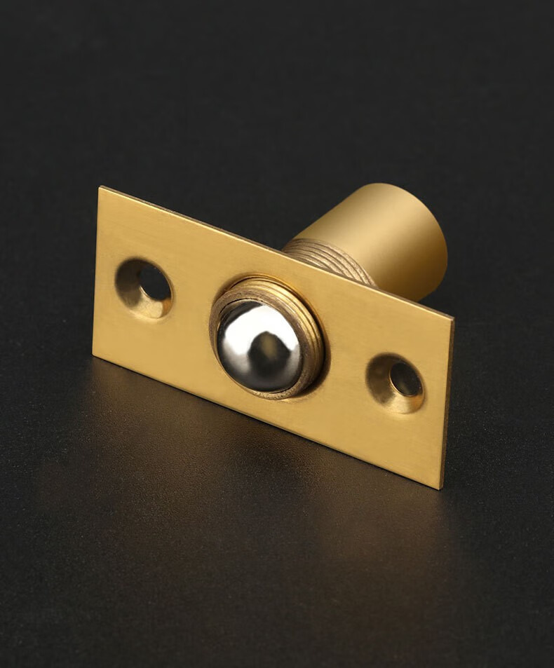 乐优家不锈钢门碰珠酒店ktv碰珠锁大门顶珠隐形门弹簧弹珠锁可调节碰