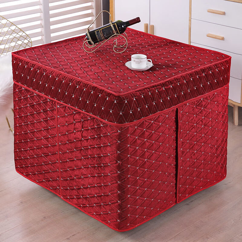 绒布红色 80*80*68高没有电炉桌子【图片 价格 品牌 报价】-京东