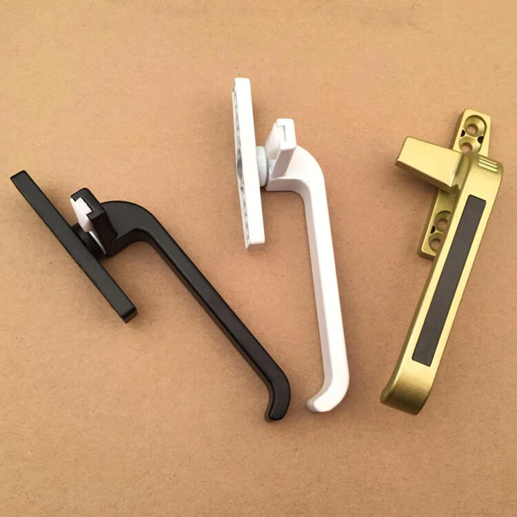 50平开窗执手铝合金窗把手外推开窗拉手塑钢窗七字把手平开上悬窗定制