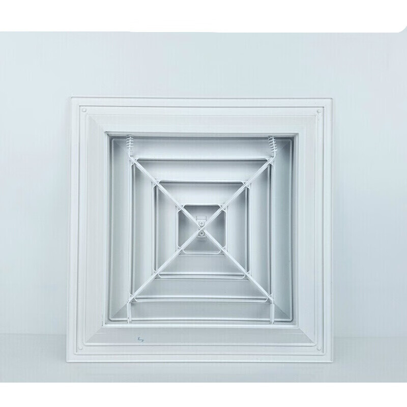 铝合金方形散流器空调出风口吊顶检修通风口四面出风百叶定制 面300x3