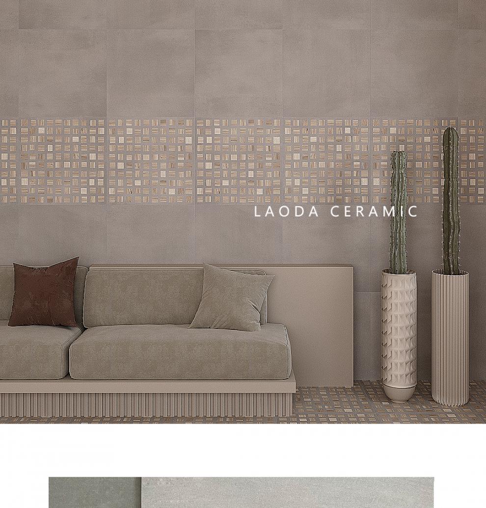适用于老大侘寂风素色微水泥瓷砖卫生间浴室厨房墙砖客厅地砖餐厅仿古